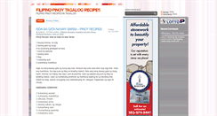 Desktop Screenshot of filipinopinoyrecipes.lynxjuan.com